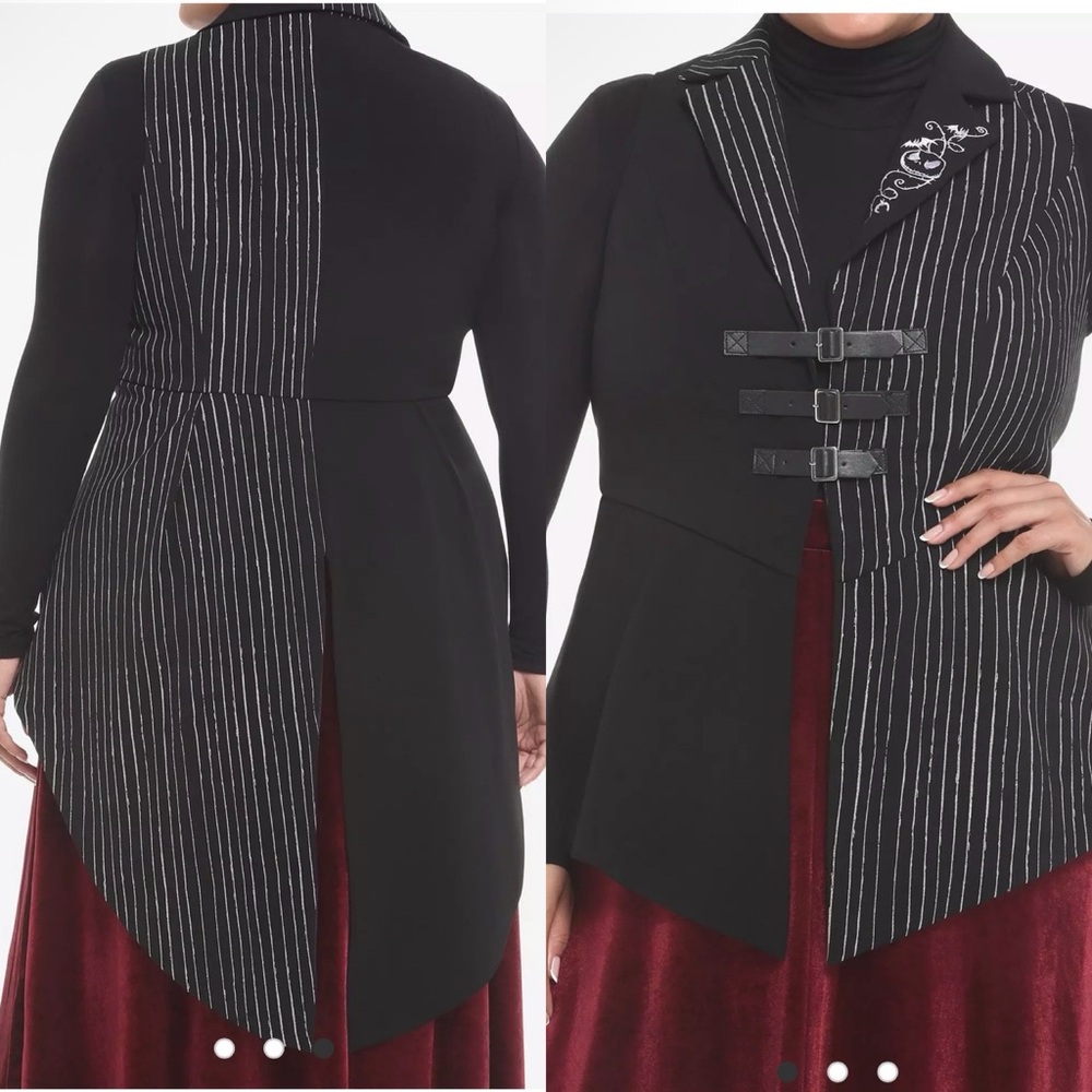 Hot Topic The Nightmare Before Christmas Jack Girls Waistcoat Vest